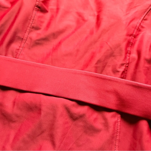 Nicole Miller Brick Red Long Sleeve Bodysuit with Zipper NWT - Picture 4 of 9